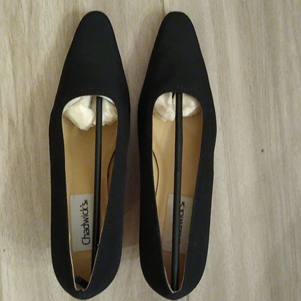 Black Material Dress pumps
